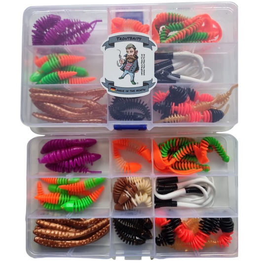 Gummi Starterbox Mix "Troutbaits" meine Fangfarben!!!